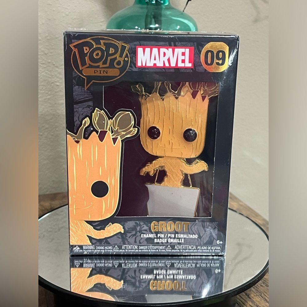 Marvel Funko Pop! Enamel Pin of Groot, new in box!